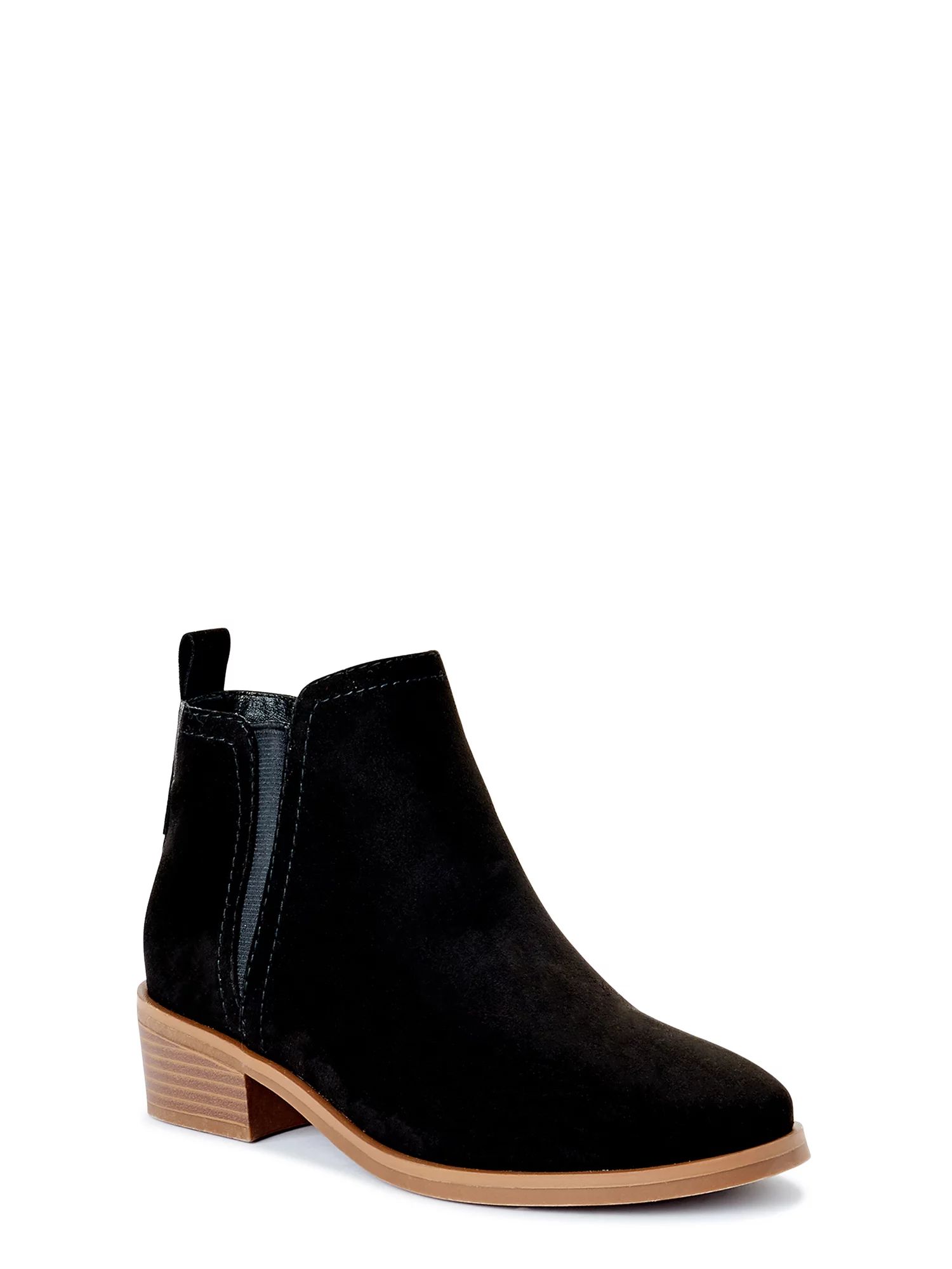 Time and Tru Women's Stretch Ankle Bootie (Wide Width Available) | Walmart (US)