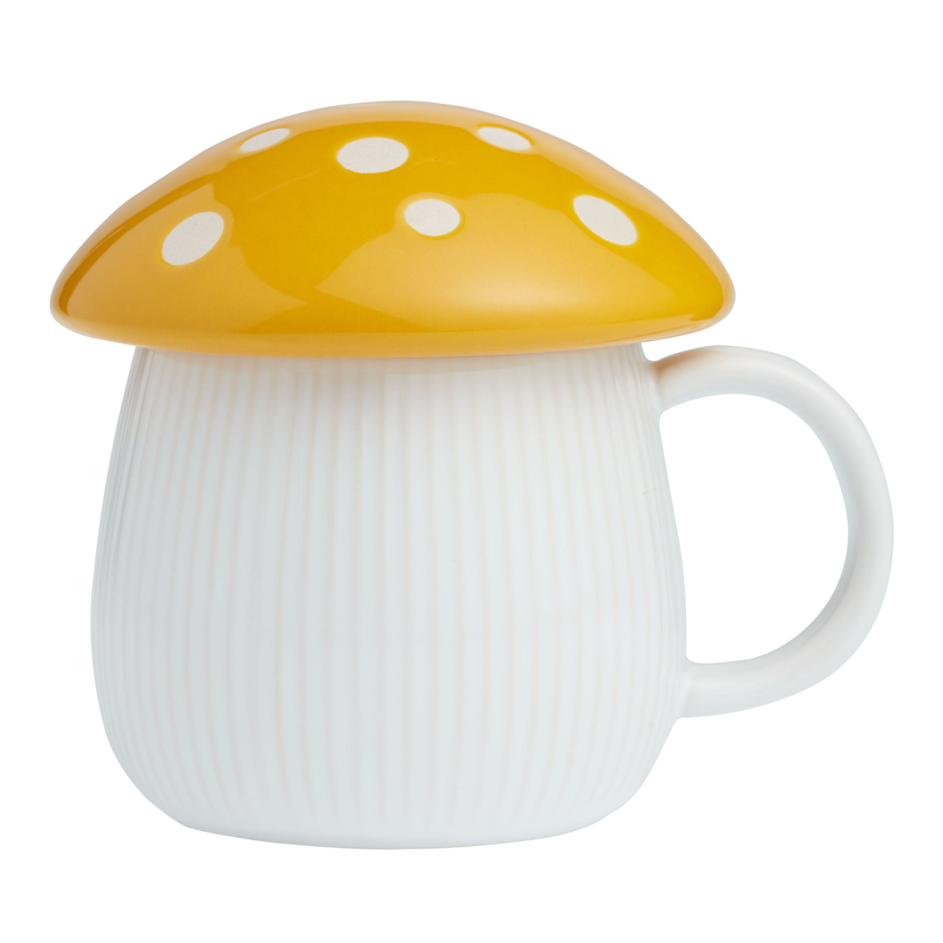 Mushroom Lidded Ceramic Mug | World Market
