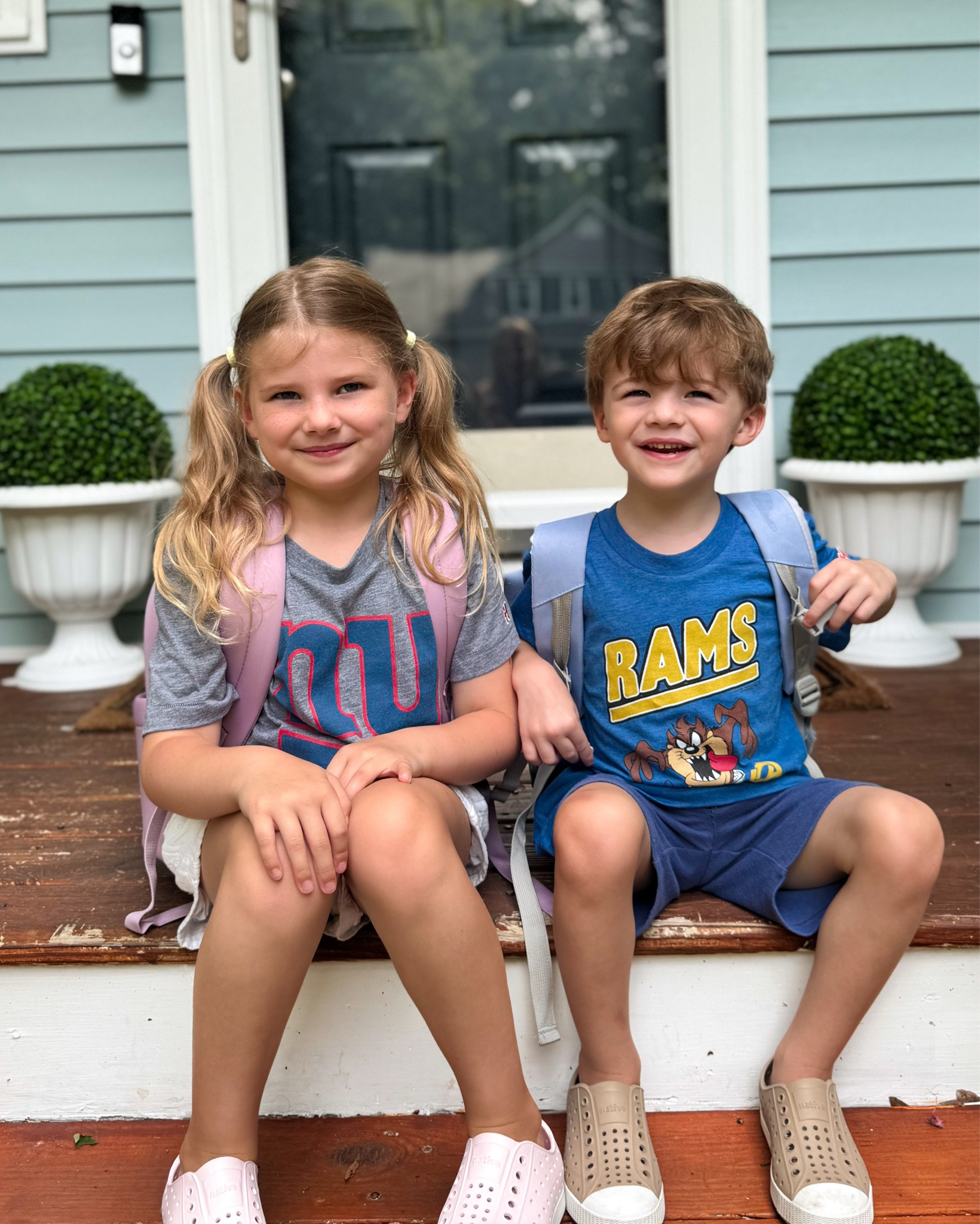 I can’t believe I’m about to have a Kindergartner! 🍎 I found the cutest tees for back to school from @homage They have the best youth NFL gear, but tons of other stuff your kiddos will love. 

#LTKFamily #LTKautumn #LTKKids