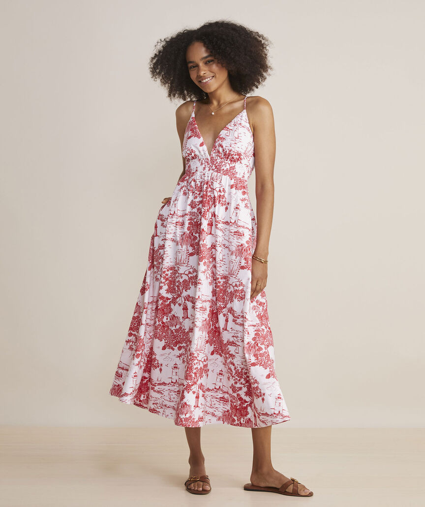 Smocked Sconset Maxi Dress | vineyard vines