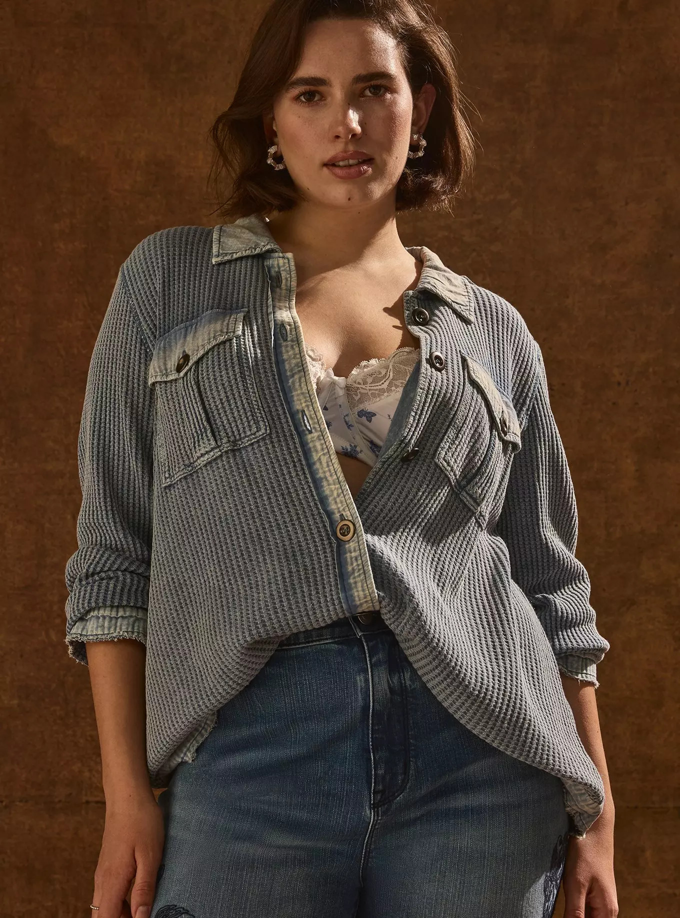 Festi Waffle Shacket | Torrid (US & Canada)