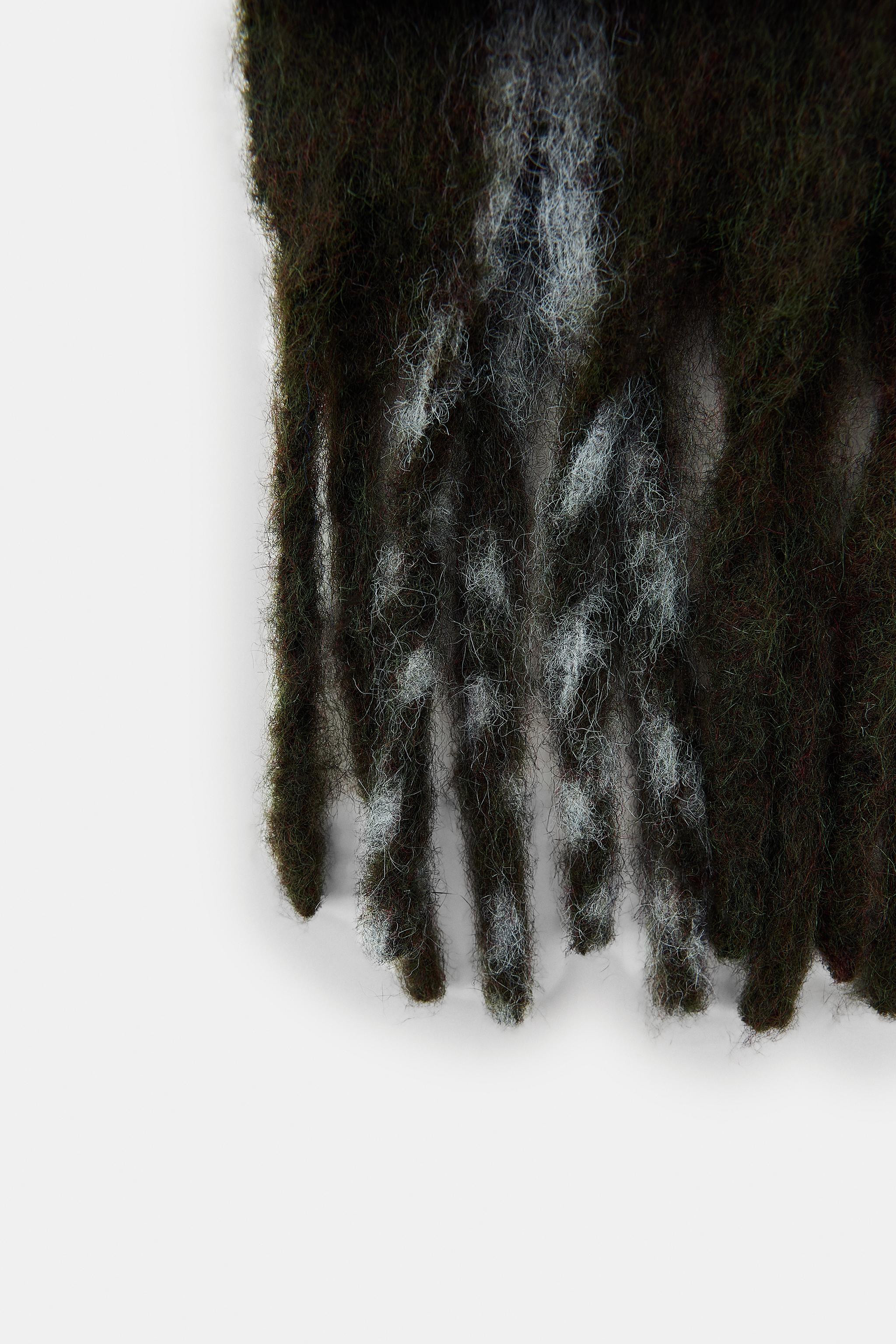 PLAID FRINGED SCARF | Zara US