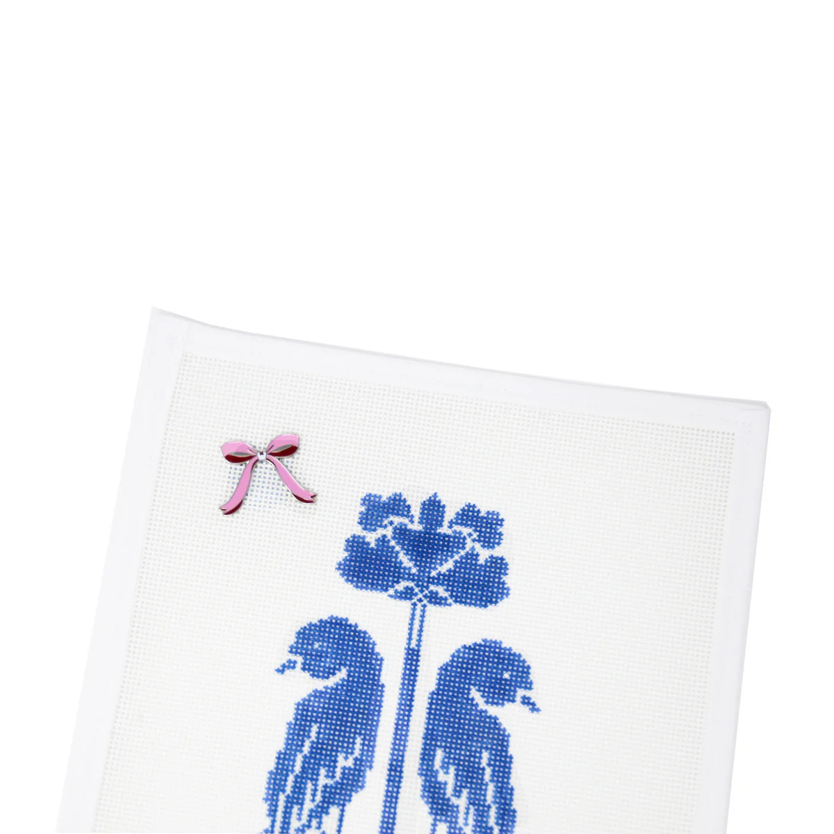 GN x MJD Pink Bow Needle Minder | Greystone Needlepoint
