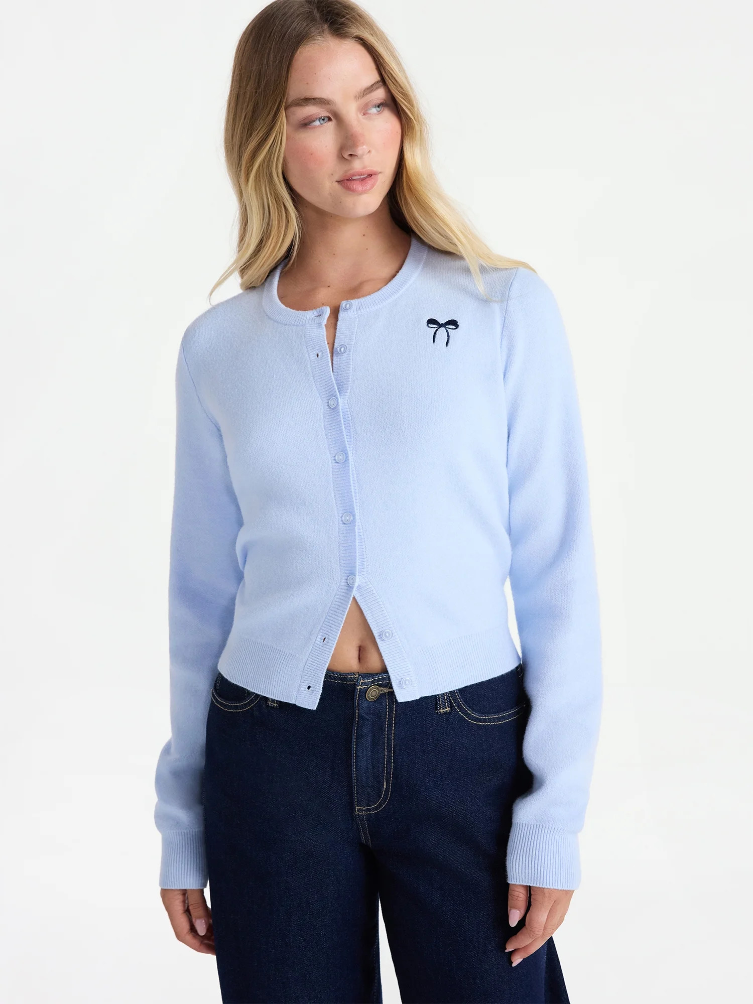 No Boundaries Fashion Icon Cardigan, Women's - Walmart.com | Walmart (US)