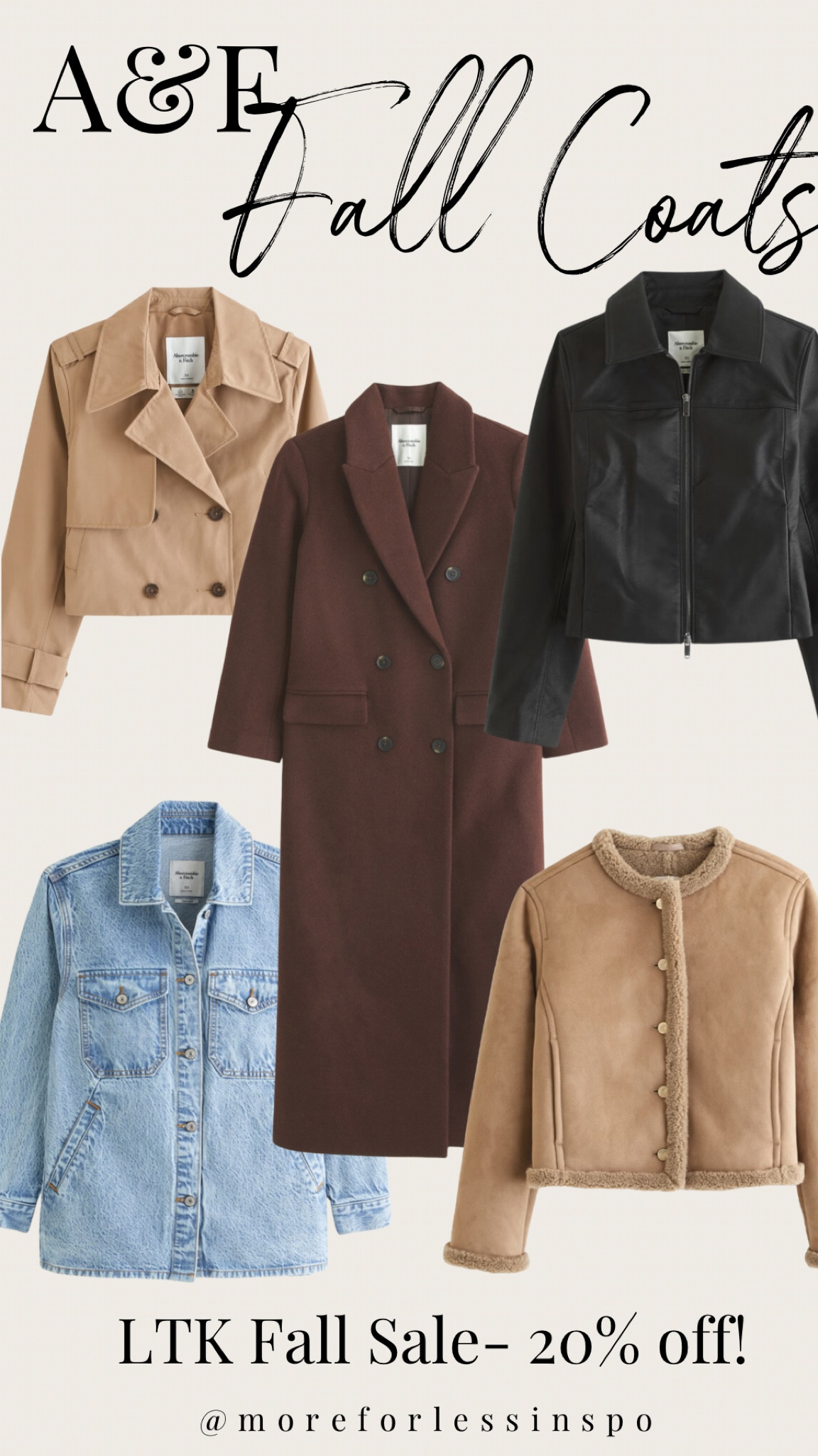 LTK fall sale is coming up - Sept 26-29th, 20% off 😍 here are some coats that have been calling my name!! 

#abercrombie #afsale #fallcoats #falljackets #fall2024

#LTKSaleAlert #LTKFallSale #LTKStyleTip