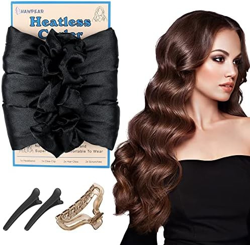 Amazon.com : Heatless Hair Curler, Natural Waves Curling Headband for Hair Heatless Curls, Overni... | Amazon (US)