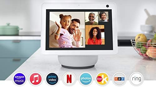 Echo Show 10 (3rd Gen) | HD smart display with motion and Alexa | Glacier White | Amazon (US)