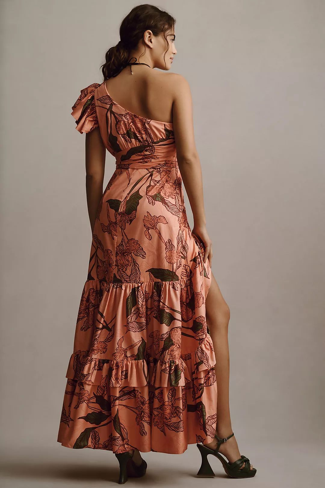 Hutch One-Shoulder Ruffle Maxi Dress | Anthropologie (US)