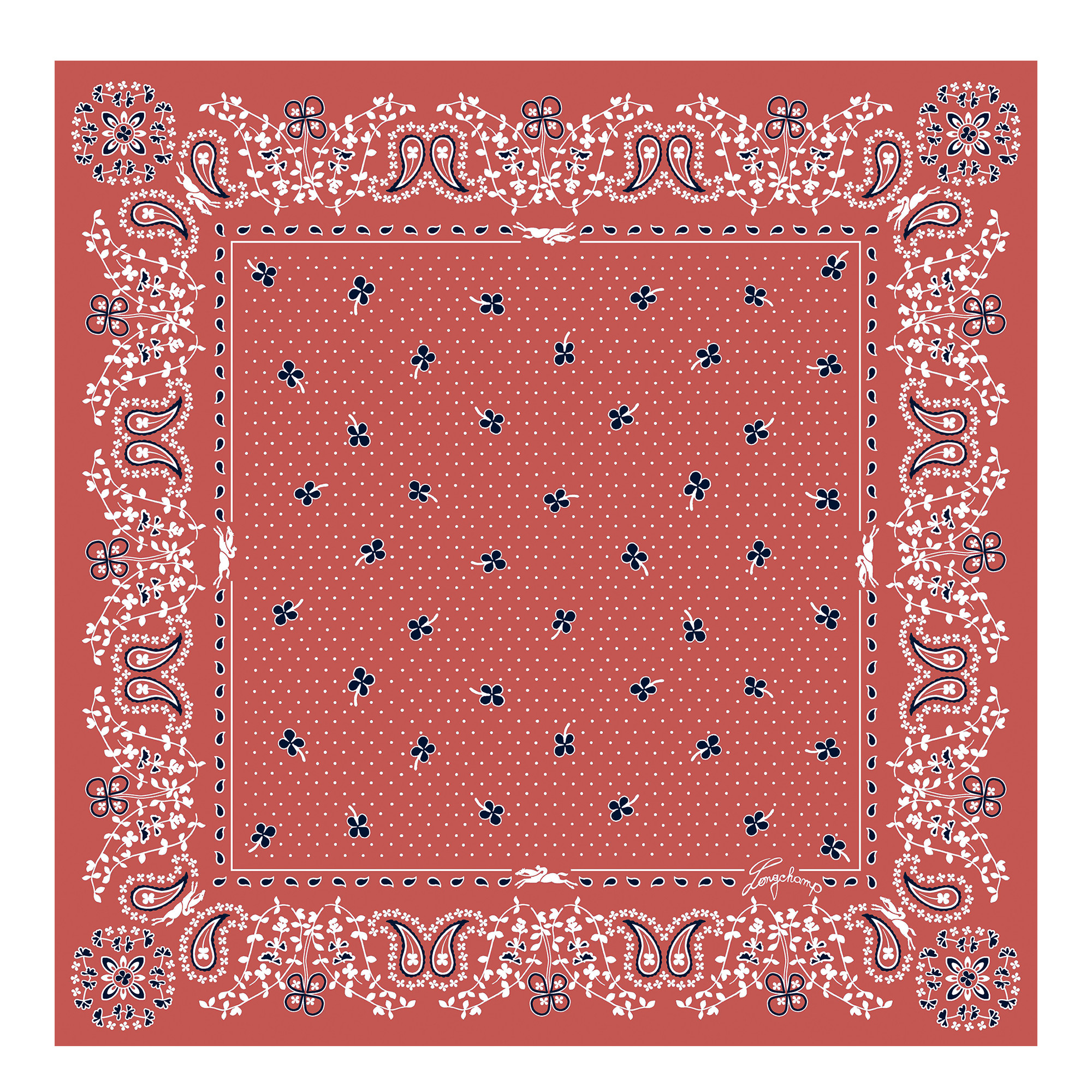 French Bandana Silk scarf 50 | Longchamp