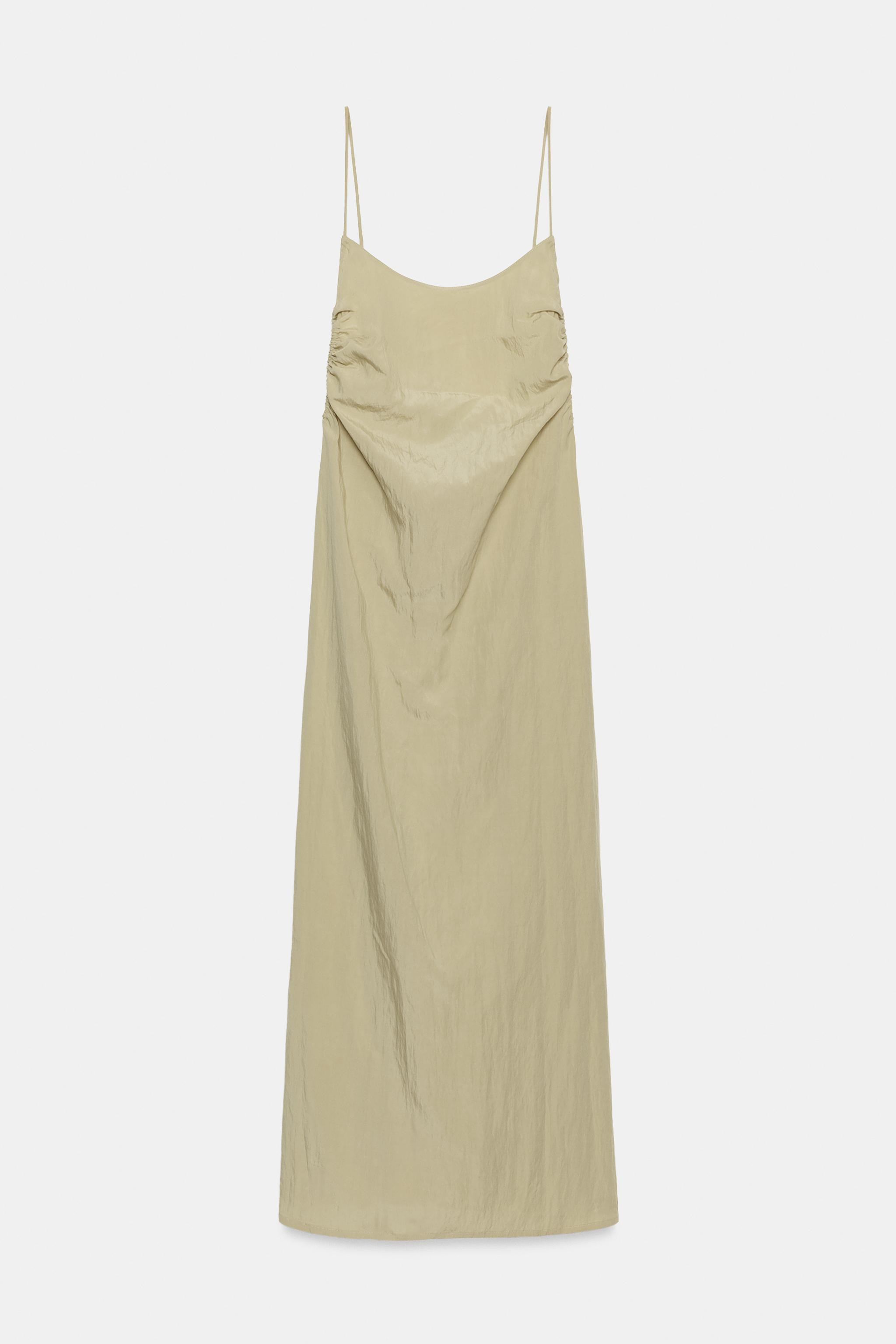 FLOWY OPEN-BACK MIDI DRESS | Zara US