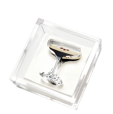 The Happy Kangaroo Tara Wilson Cocktail Napkin Holders - Espresso Martini | Shop.com