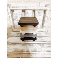 Farmhouse Wooden Riser Pedestal Tiered Tray Home Decor Display Plant Stand Candle Holder Gift | Etsy (US)