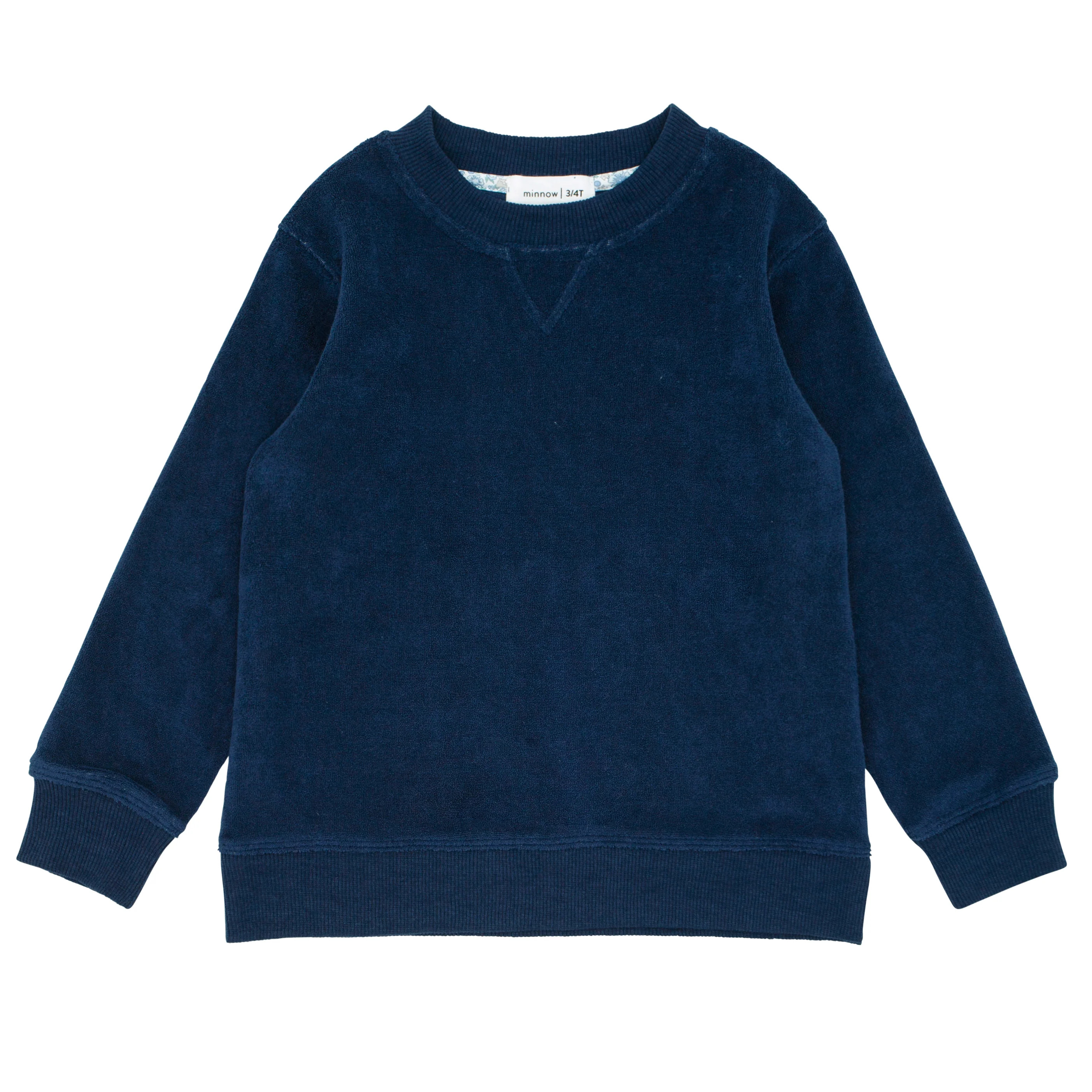 unisex navy french terry sweatshirt | minnow