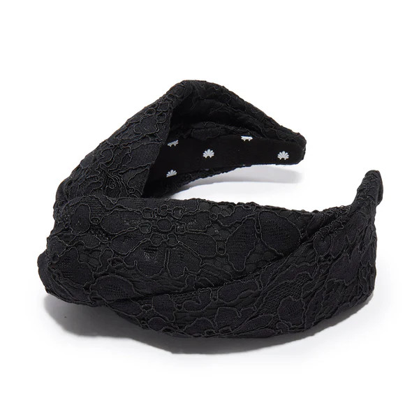 JET FLORAL LACE GRETA HEADBAND | LELE SADOUGHI