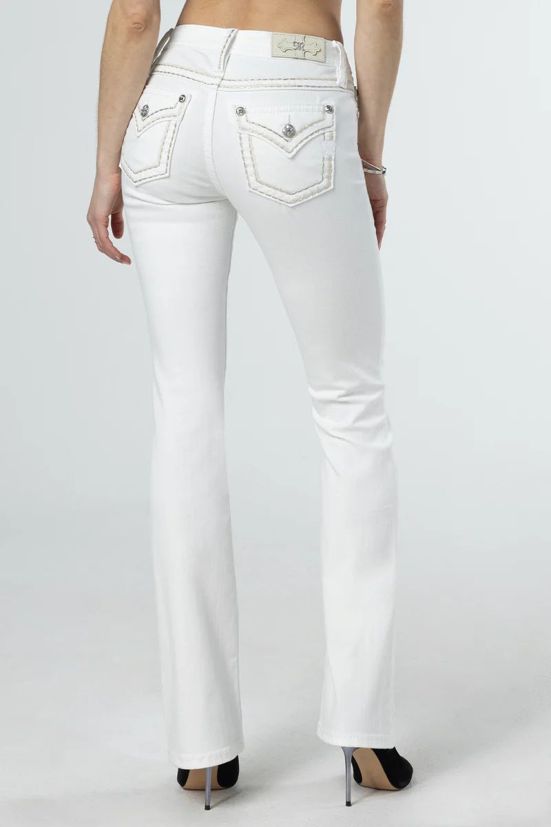Classic White Bootcut Jeans | Miss Me