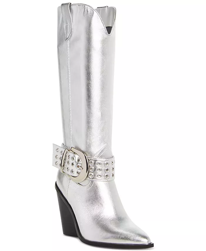 Silver best sale boots macys