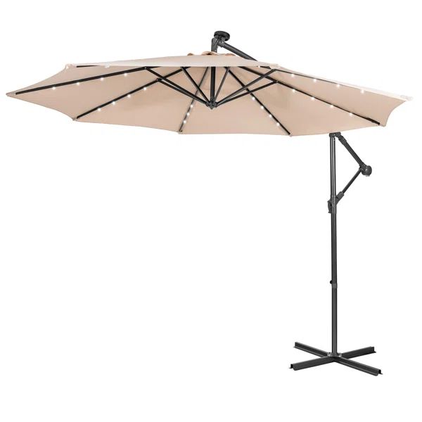 120'' Lighted Cantilever Umbrella | Wayfair North America