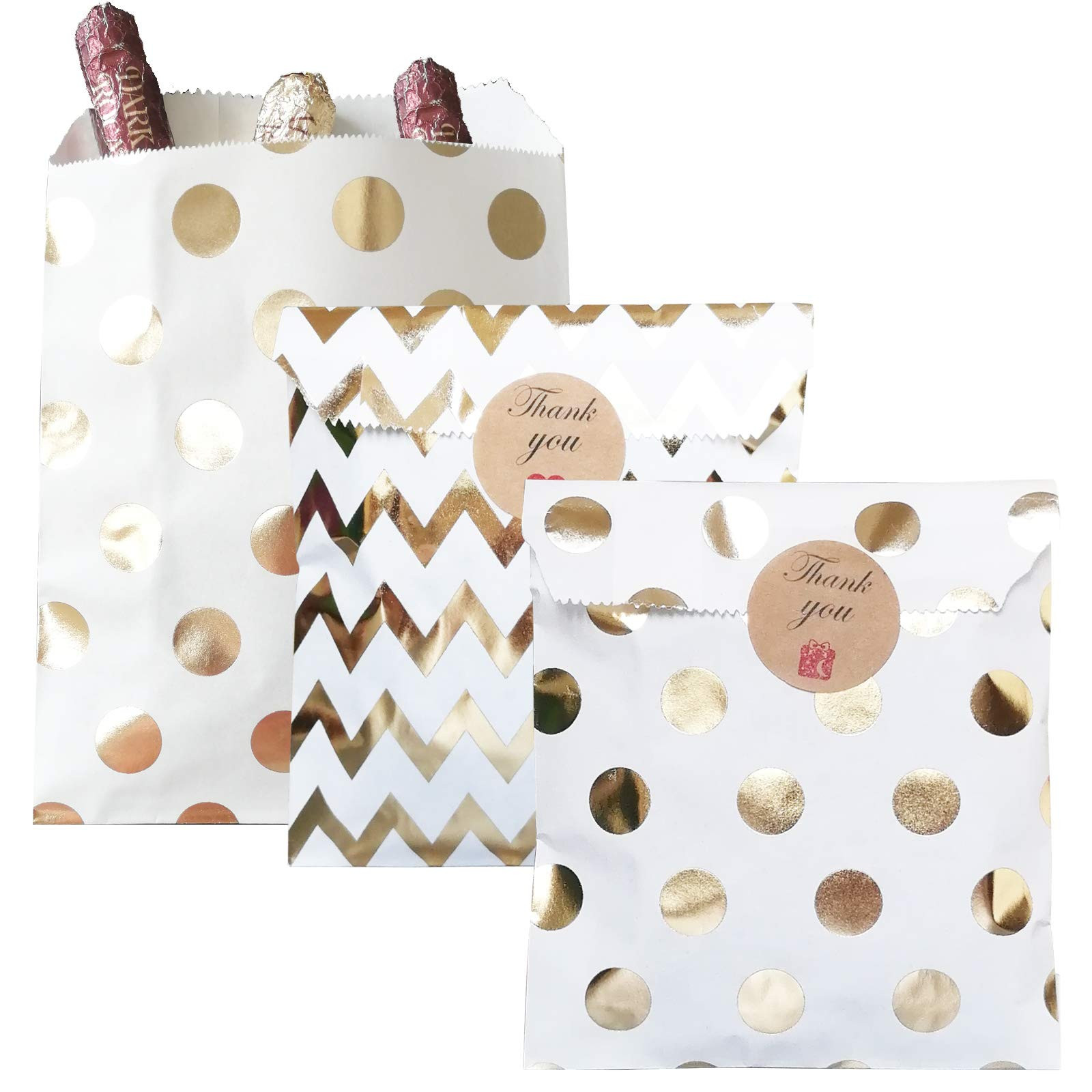 Party favor bag 57 inch, 50 pcs Food Safe Kraft Paper, Natural (Biodegradable), Vivid Colored Can... | Amazon (US)