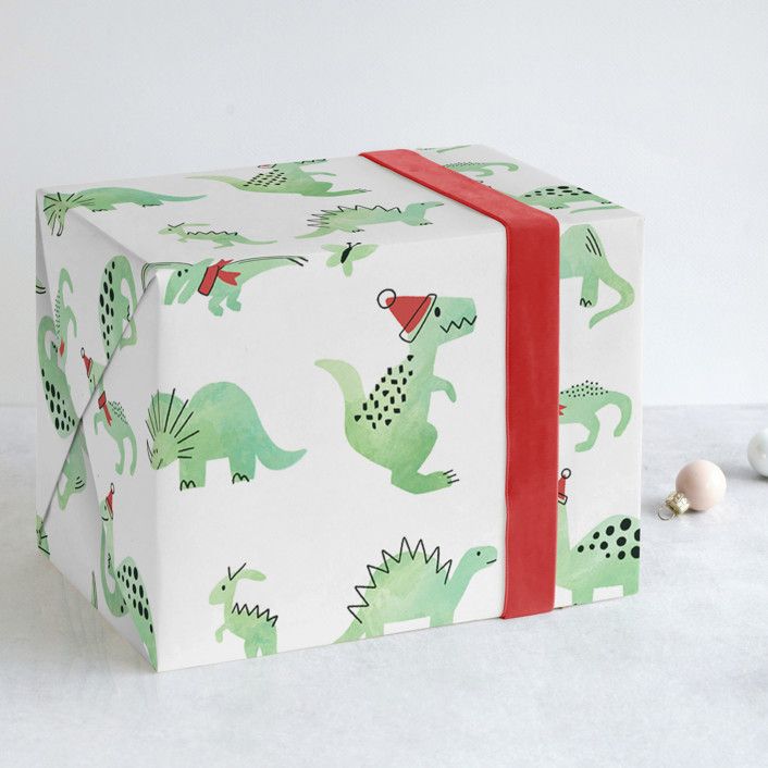 Darling Dinos Wrapping Paper | Minted