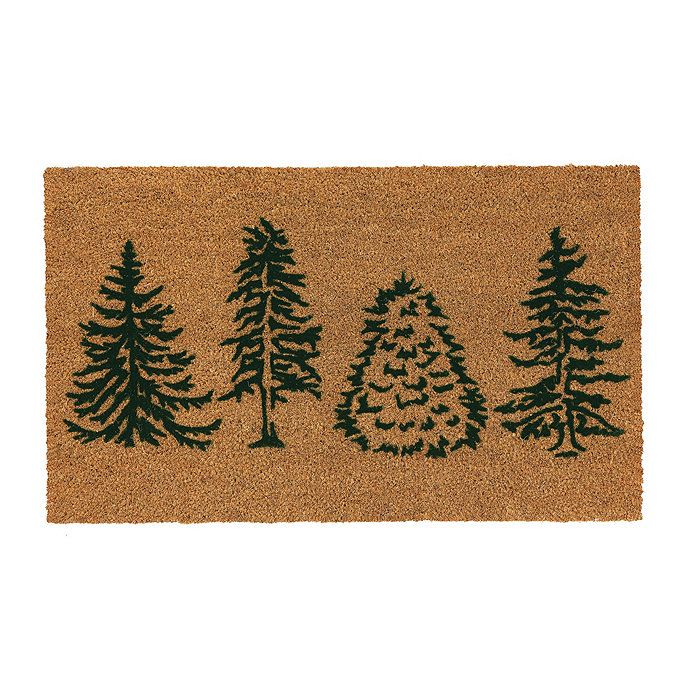 Evergreen Coir Christmas Door Mat 18x30 | Ballard Designs, Inc.