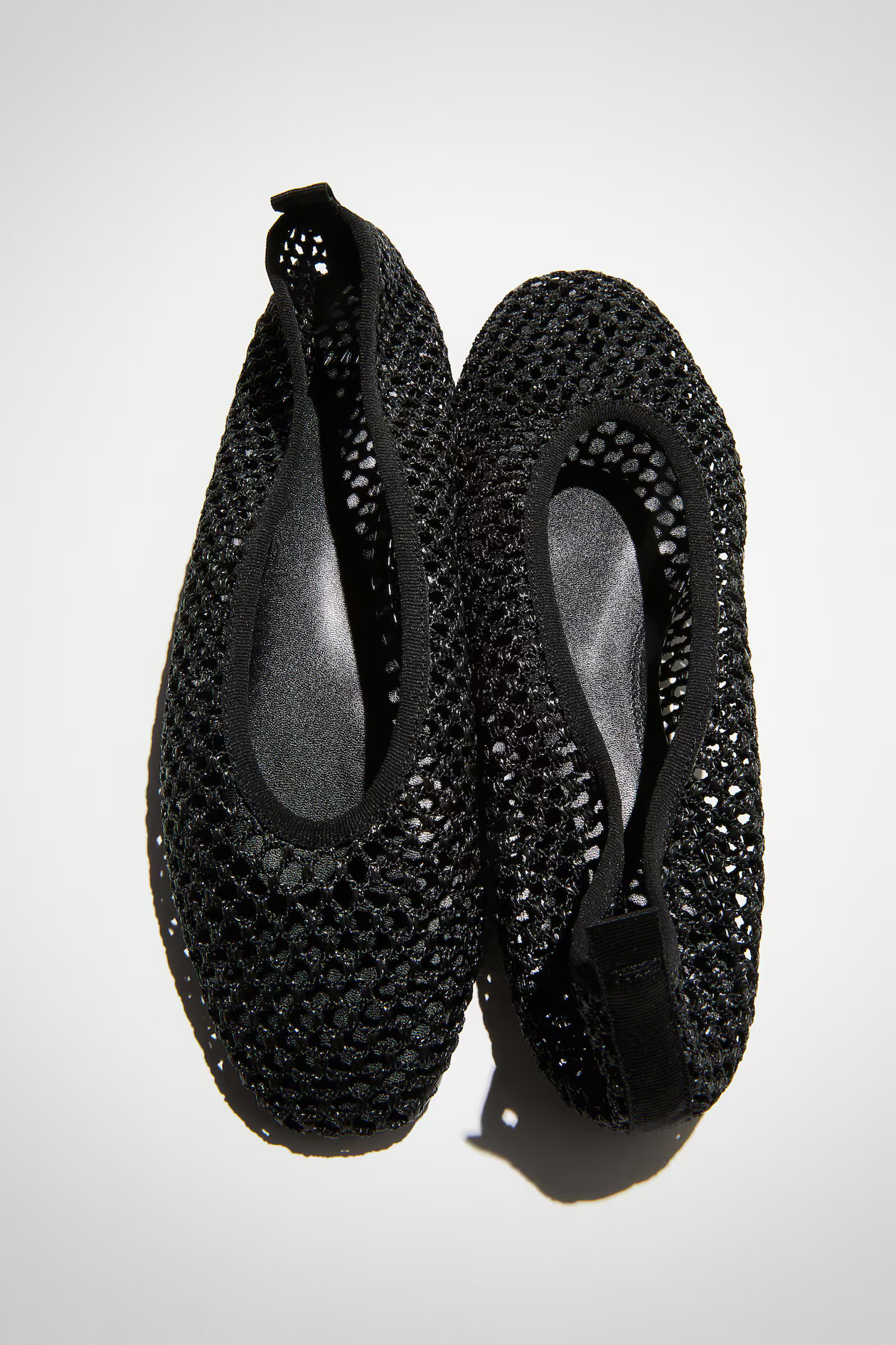Braided ballet pumps - Black - Ladies | H&M GB | H&M (UK, MY, IN, SG, PH, TW, HK)