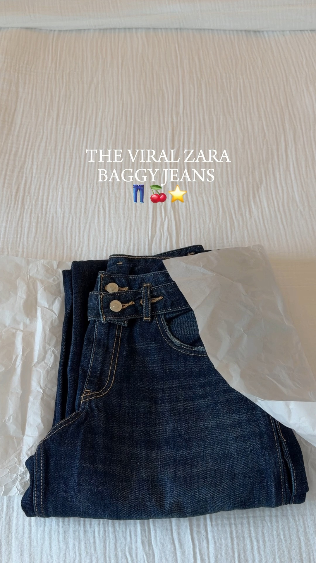 THE NEW VIRAL ZARA BAGGY JEANS 👖🍒⭐️ wow wow wow!!!!!  How perfect is this jeans color? Especially for beginning of fall and fall!🍂 absolutely stunning! I am wearing size EU34 in the jeans - and I’m 1,70m tall for reference 🙌🏻  in the top I’m wearing size S and it’s so nice because you don’t have to wear a bra underneath as it has pads already! And you can adjust the straps and make the top fit perfectly for yourself🍒✨ shoes are true to size too!

#LTKFashionMonth #LTKautumn #LTKjeans