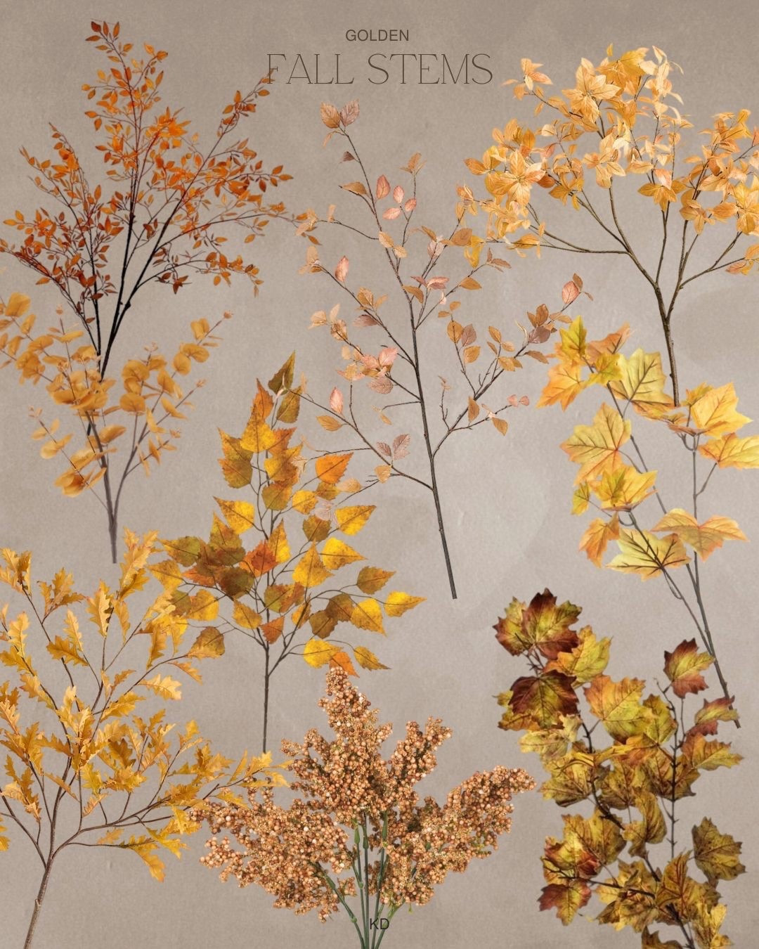 Golden Fall Floral Stems

Decorate your home for fall with these beautiful rich golden faux stems 🍂
#fallfinds #fauxflorals #falldecor #decorfinds 

#LTKSeasonal #LTKHome #LTKFindsUnder50