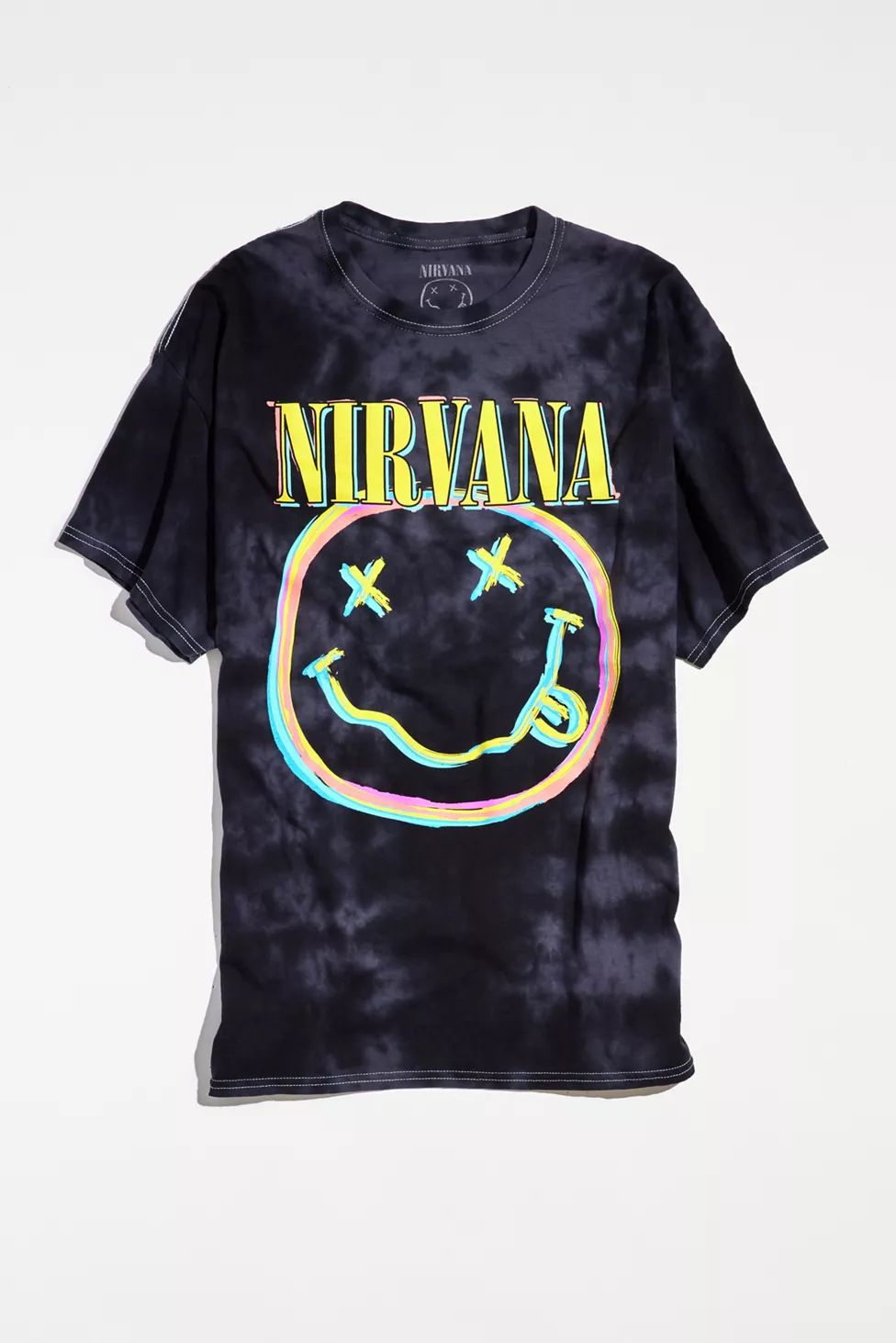 Nirvana Smile Pigment Dye Tee | Urban Outfitters (US and RoW)