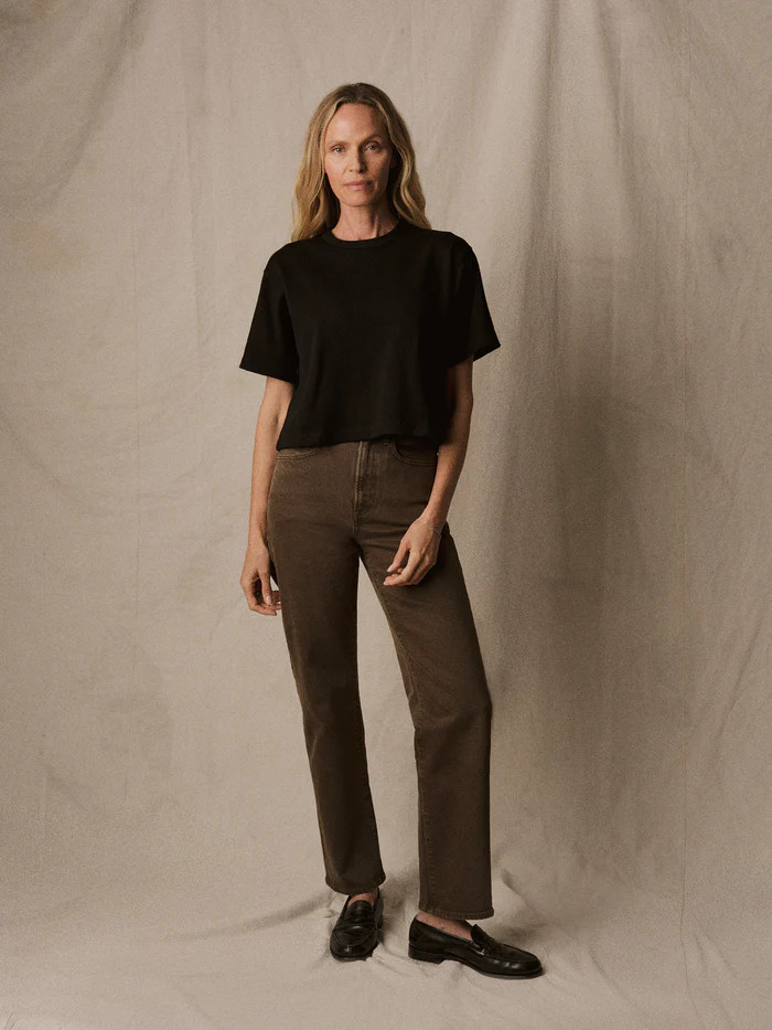 Field-Spec Boyfriend Crop Tee | Buck Mason
