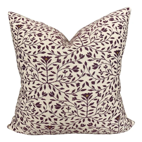 Designer Clay Mclaurin Cloister Pillow Cover in Berry // | Etsy Canada | Etsy (CAD)
