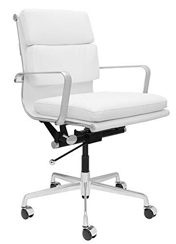SOHO Soft Pad Management Chair (White) | Amazon (US)