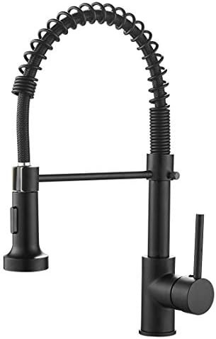 OWOFAN Kitchen Faucets Commercial Solid Brass Single Handle Single Lever Pull Down Sprayer Spring... | Amazon (US)