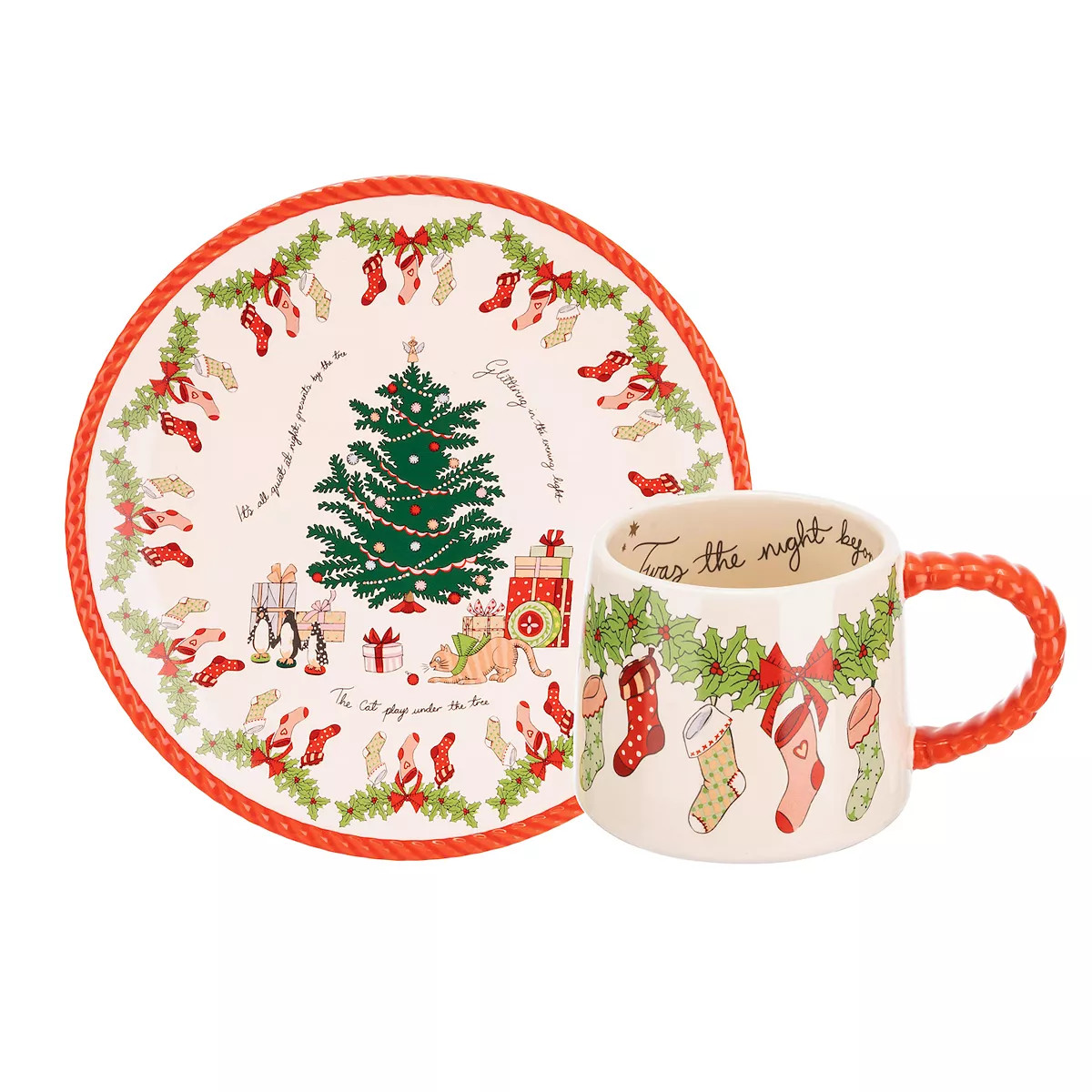 Cath Kidston Christmas Eve Mini Billie Mug & Plate Set | Kohl's