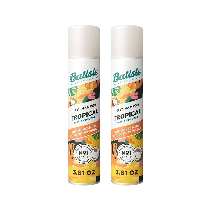 Batiste Dry Shampoo, Tropical Fragrance, Refresh Hair and Absorb Oil Between Washes, Waterless Sh... | Amazon (US)