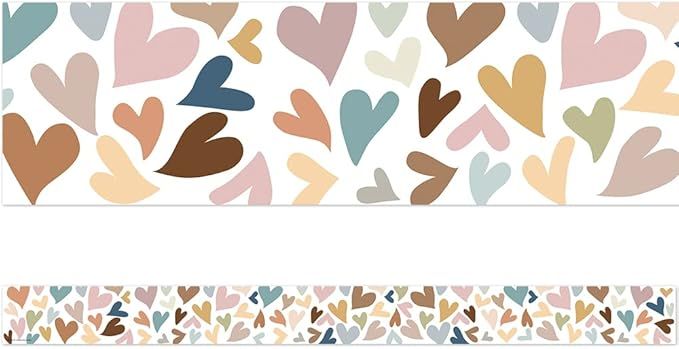 Teacher Created Resources Everyone is Welcome Hearts Straight Border Trim (TCR7125) | Amazon (US)