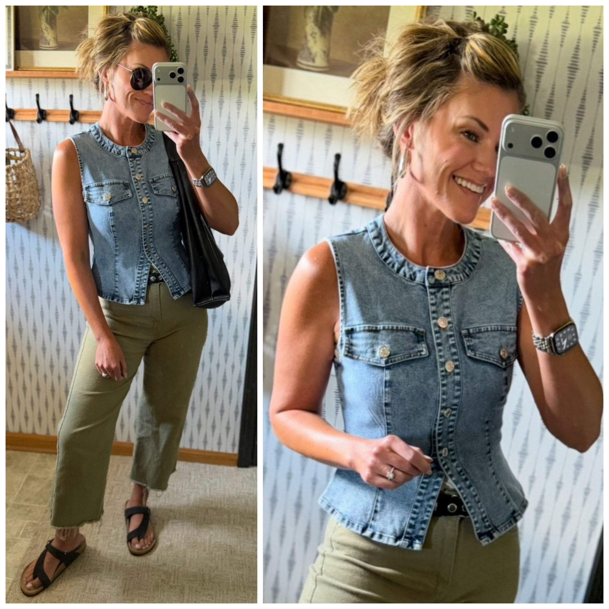 New Amazon fashion finds for Spring and Summer 
Denim vest/ medium
Jeans/ 6

#LTKOver40 #LTKSeasonal #LTKmomlife