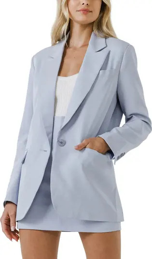 Endless Rose Peak Lapel Boxy Blazer | Nordstrom | Nordstrom