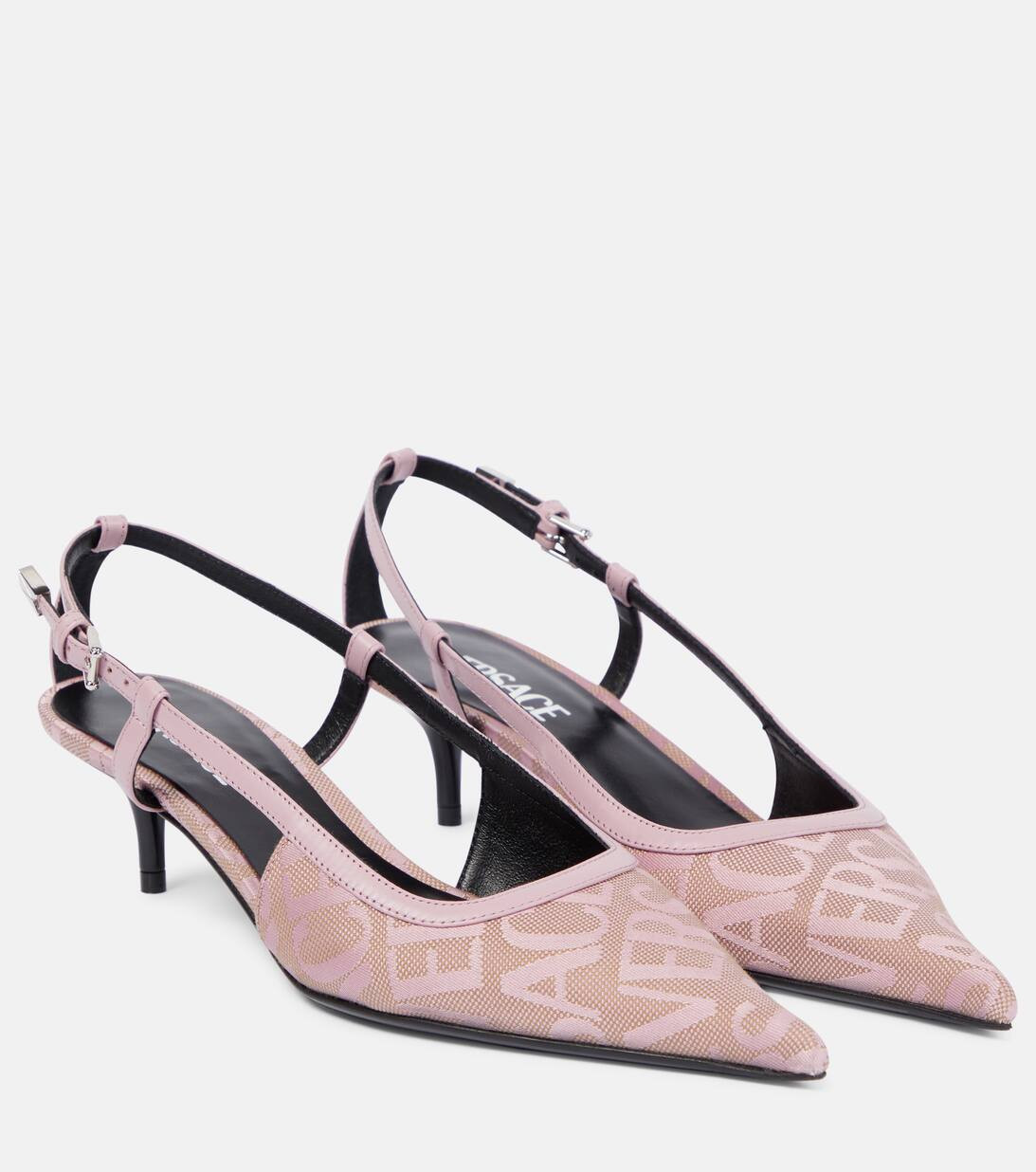 Versace Allover slingback pumps | Mytheresa (UK)