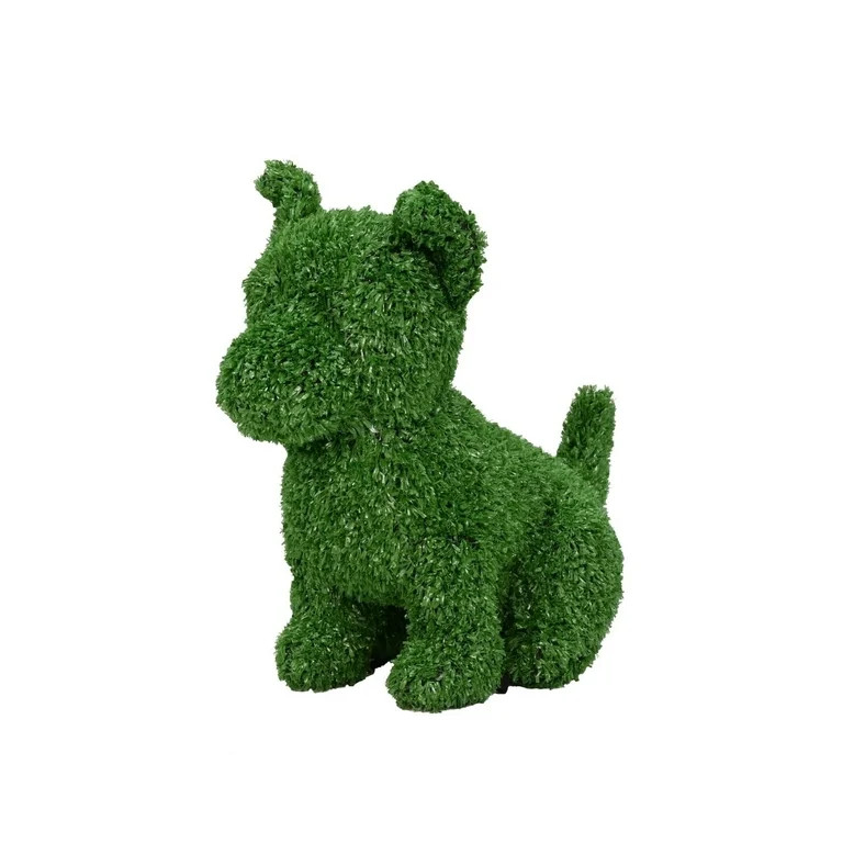 Lush Estate Turf Topiary German Shepherd, 9", Lifelike Artificial Grass Decor | Walmart (US)
