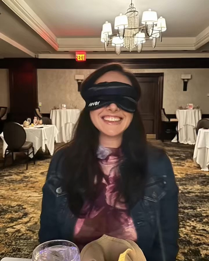 Would you pay $144 for a dinner you couldn’t see? 😂

We tried dining completely blindfolded, and it was definitely an experience! Finding the food was half the challenge, but yes, I would try it once.

Also, this sheer turtleneck was such a fun choice for dinner. I layered it under a denim blazer and linked it along with a few similar options in my LTK.

Would you try dining in the dark?

#DinnerDate #DateNightStyle #SheerTop #AffordableFashion #LTKStyle

#LTKfoodie #LTKOver40 #LTKSeasonal