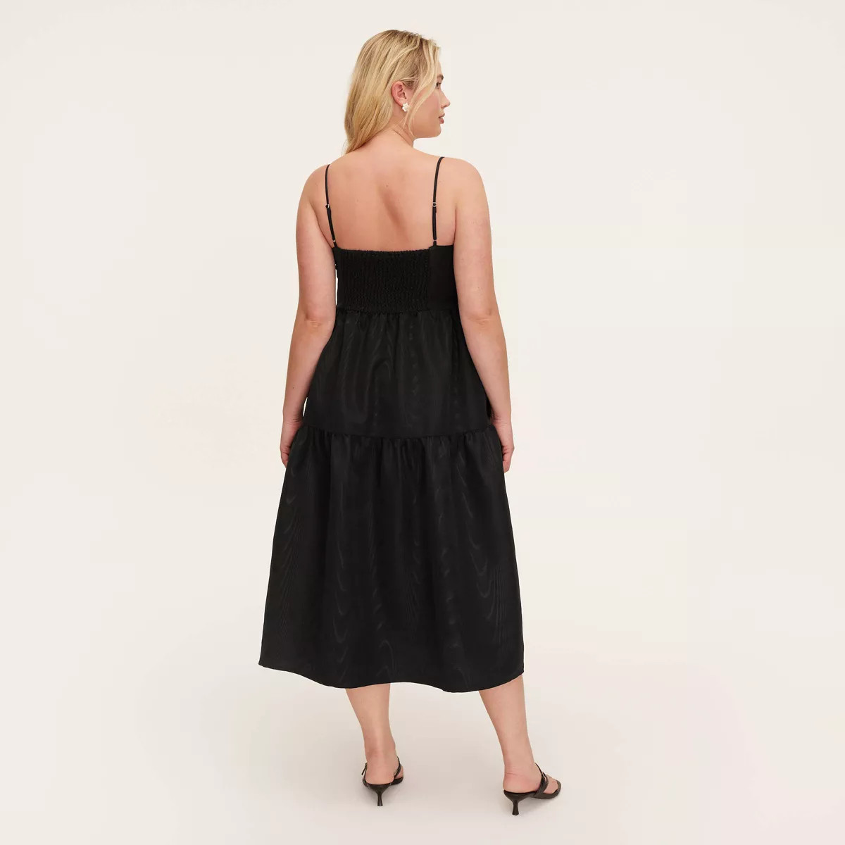 Women's Tiered Ruffle Midi Tank Dress -  kate spade new york x Target Black | Target