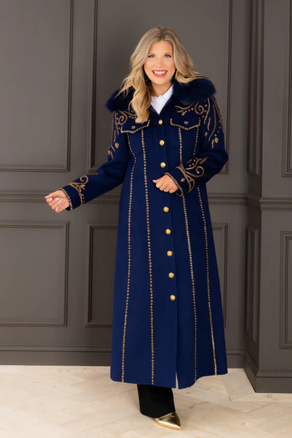 Elvis Has Left The Building Long Sleeve Maxi Coat | The Willow Tree