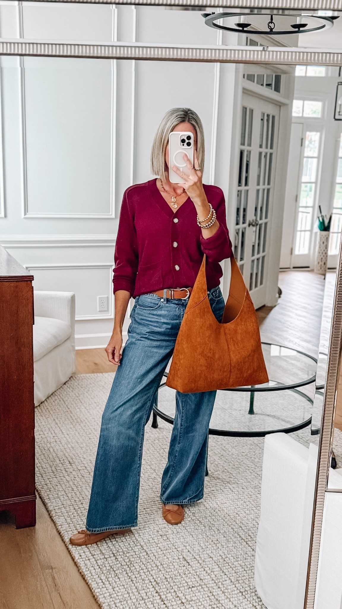 Fall Sale Finds - A couple of crisp mornings = me in full fall mode 🍂  Wearing a 27/4 in jeans, XS in sweater






#loftstyle #fallfashion #widelegjeans #sweaterweather #cardiganseason #ltkfall #ltkstyle #falloutfits #cozystyle #neutralstyle #autumnvibes

#LTKSeasonal #LTKFindsUnder50 #LTKSaleAlert