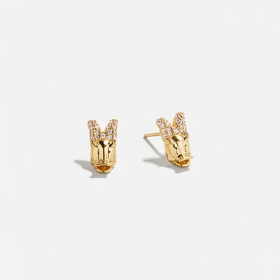 Disney Daisy Duck 18K Gold Plated Sterling Silver Crystal Studs - Daisy Duck | BaubleBar