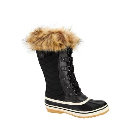 Portland Boot Company 12" Faux Fur Trim Snow Boots (Women's) | Walmart (US)