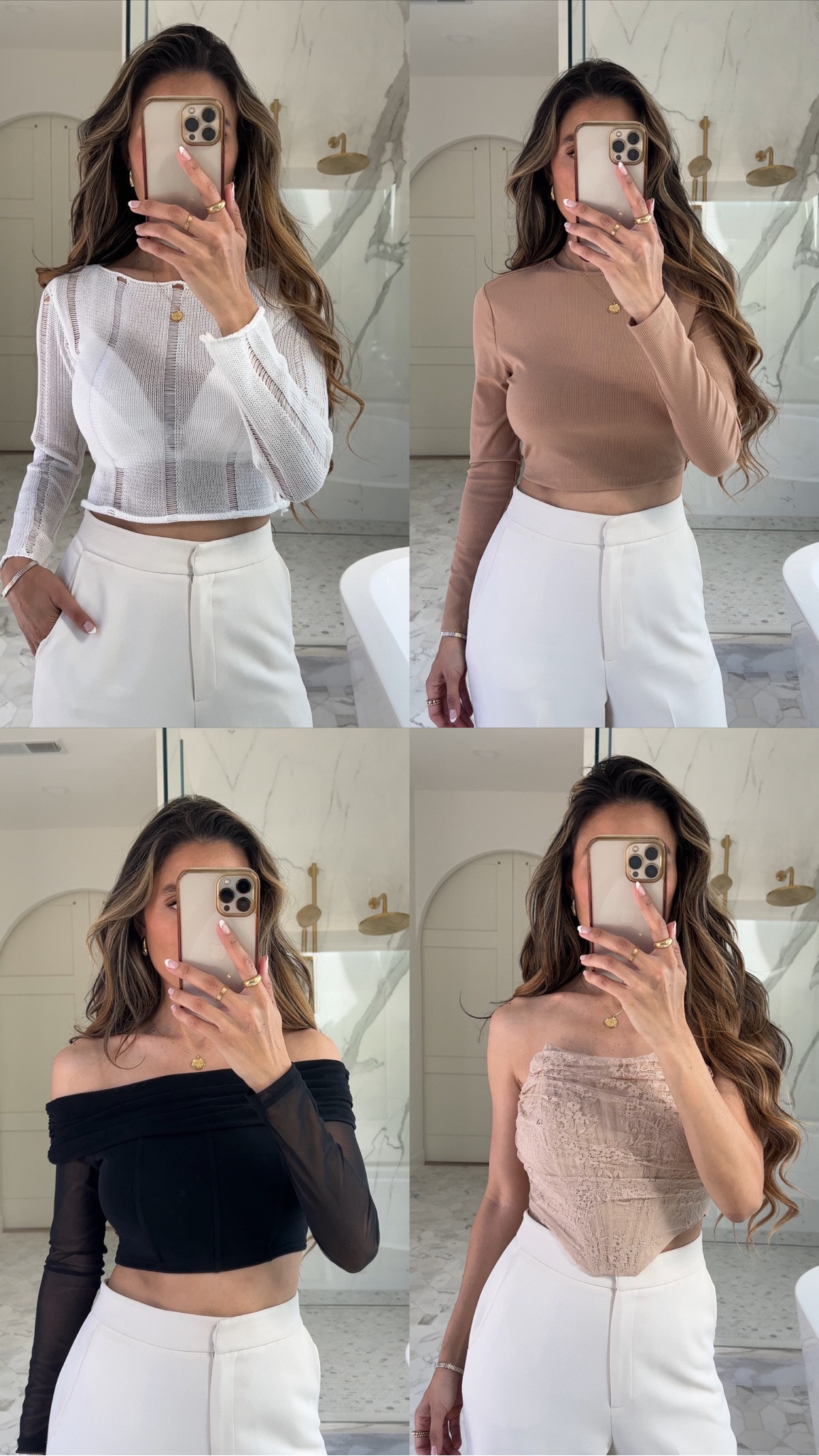 Sexy Backless Long Sleeve Crop Tops for Women Knit Ribbed Slim