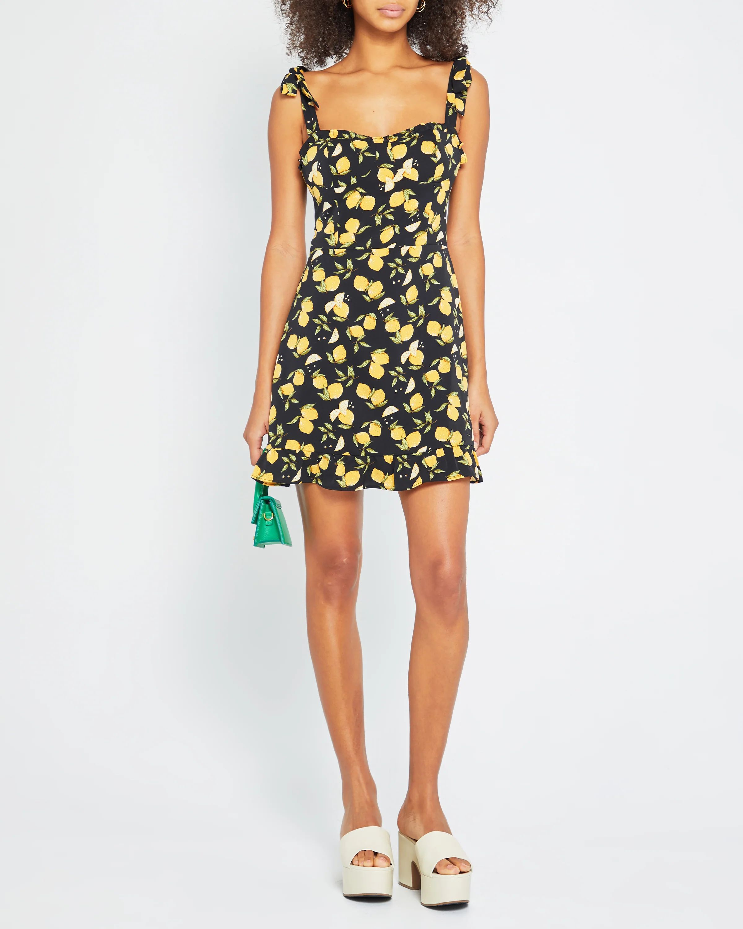 Sunny Dress BLACK FRUIT PRINT / 0 | Few Moda