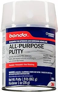Bondo All-Purpose Putty, Designed for Interior and Exterior Home Use, Paintable, Permanent, Non-S... | Amazon (US)