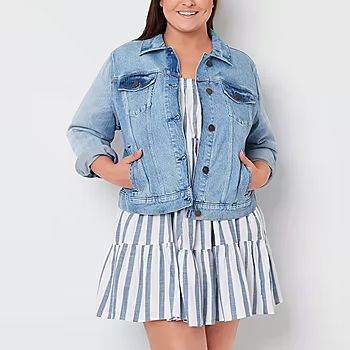 a.n.a Midweight Denim Jacket-Plus | JCPenney