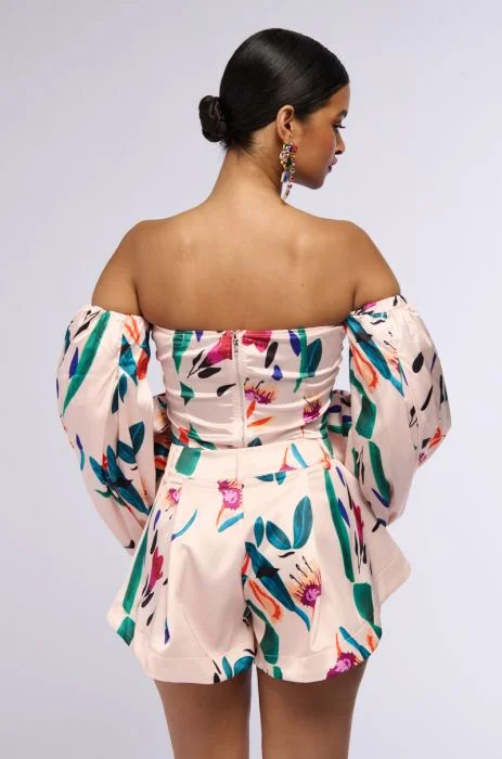 CANDY RAIN OFF THE SHOULDER BLOUSE IN MULTI | AKIRA